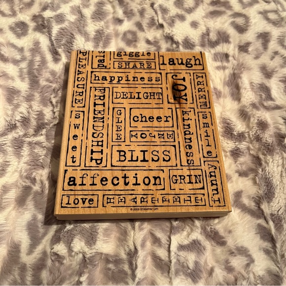 Stampin’ Up! Large Friendship Block Stamp - Retired 2005 - Picture 2 of 3